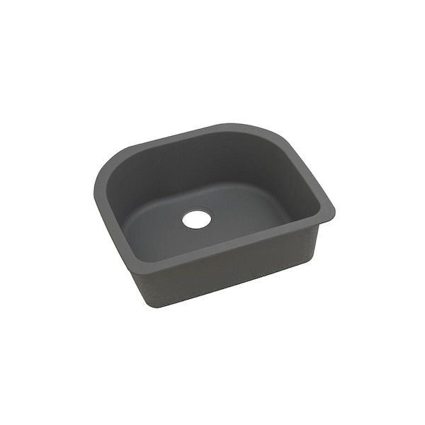 Quartz Classic 25 X 22 X 8-1/2 Single Bowl Undermount Sink Dusk Gray
